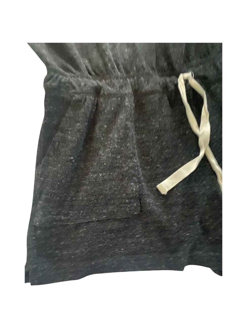 Nike Charcoal Gray Racerback Romper with Drawstring-size large